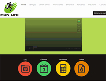 Tablet Screenshot of ironlife.com.br